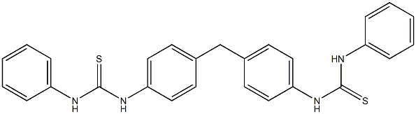 N'-(4-{4-[(anilinocarbothioyl)amino]benzyl}phenyl)-N-phenylthiourea 结构式