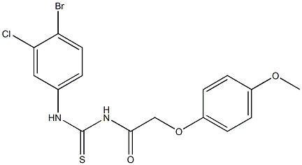 N-(4-bromo-3-chlorophenyl)-N'-[2-(4-methoxyphenoxy)acetyl]thiourea