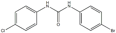 N-(4-bromophenyl)-N'-(4-chlorophenyl)urea Structure