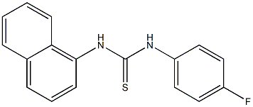 N-(4-fluorophenyl)-N'-(1-naphthyl)thiourea Structure