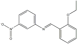 N-[(E)-(2-ethoxyphenyl)methylidene]-N-(3-nitrophenyl)amine,,结构式