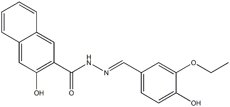 N'-[(E)-(3-ethoxy-4-hydroxyphenyl)methylidene]-3-hydroxy-2-naphthohydrazide