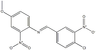 N-[(E)-(4-chloro-3-nitrophenyl)methylidene]-N-(4-methoxy-2-nitrophenyl)amine