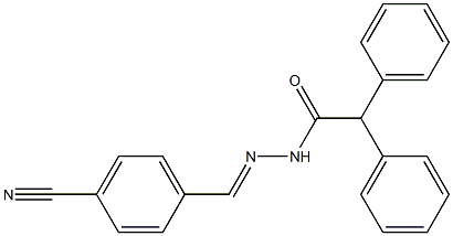 N'-[(E)-(4-cyanophenyl)methylidene]-2,2-diphenylacetohydrazide Structure