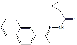 N'-[(E)-1-(2-naphthyl)ethylidene]cyclopropanecarbohydrazide|