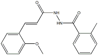 N'-[(E)-3-(2-methoxyphenyl)-2-propenoyl]-2-methylbenzohydrazide Structure