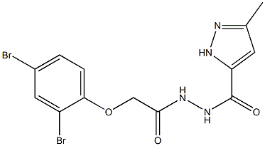 N'-[2-(2,4-dibromophenoxy)acetyl]-3-methyl-1H-pyrazole-5-carbohydrazide