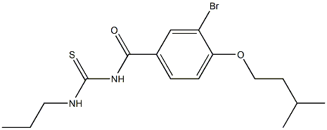  N-[3-bromo-4-(isopentyloxy)benzoyl]-N'-propylthiourea