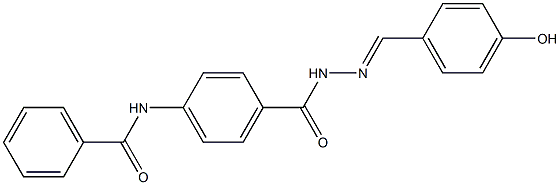  N-[4-({2-[(E)-(4-hydroxyphenyl)methylidene]hydrazino}carbonyl)phenyl]benzamide