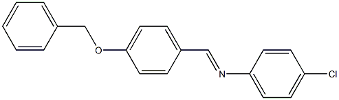 N-{(E)-[4-(benzyloxy)phenyl]methylidene}-N-(4-chlorophenyl)amine Structure