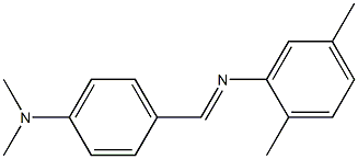 N-{(E)-[4-(dimethylamino)phenyl]methylidene}-N-(2,5-dimethylphenyl)amine 结构式