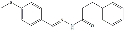 N'-{(E)-[4-(methylsulfanyl)phenyl]methylidene}-3-phenylpropanohydrazide Structure