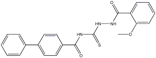  N-{[2-(2-methoxybenzoyl)hydrazino]carbothioyl}[1,1'-biphenyl]-4-carboxamide