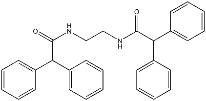 N-{2-[(2,2-diphenylacetyl)amino]ethyl}-2,2-diphenylacetamide,,结构式