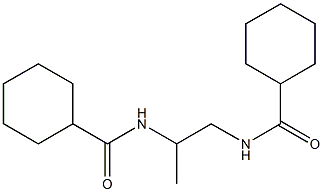 N-{2-[(cyclohexylcarbonyl)amino]-1-methylethyl}cyclohexanecarboxamide Struktur