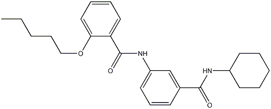 N-{3-[(cyclohexylamino)carbonyl]phenyl}-2-(pentyloxy)benzamide Structure