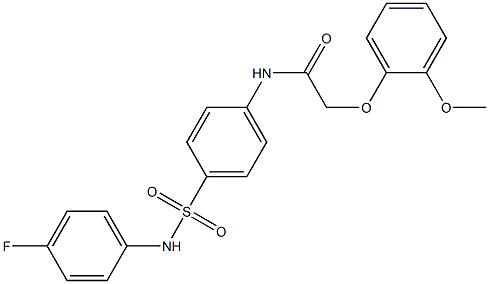 N-{4-[(4-fluoroanilino)sulfonyl]phenyl}-2-(2-methoxyphenoxy)acetamide