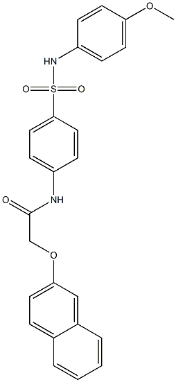 N-{4-[(4-methoxyanilino)sulfonyl]phenyl}-2-(2-naphthyloxy)acetamide|