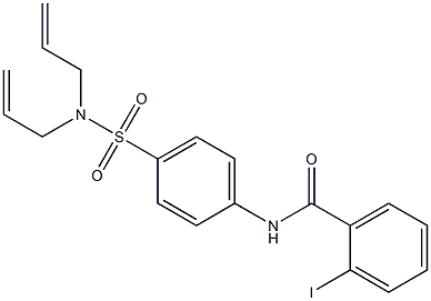 N-{4-[(diallylamino)sulfonyl]phenyl}-2-iodobenzamide Structure