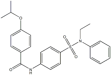 N-{4-[(ethylanilino)sulfonyl]phenyl}-4-isopropoxybenzamide Struktur