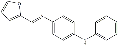 N-(4-anilinophenyl)-N-[(E)-2-furylmethylidene]amine,,结构式