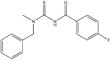 N-benzyl-N'-(4-fluorobenzoyl)-N-methylthiourea|