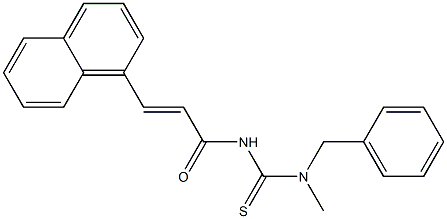 N-benzyl-N-methyl-N'-[(E)-3-(1-naphthyl)-2-propenoyl]thiourea Structure