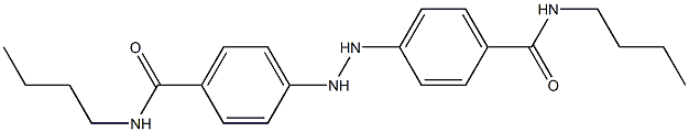 N-butyl-4-(2-{4-[(butylamino)carbonyl]phenyl}hydrazino)benzamide 化学構造式