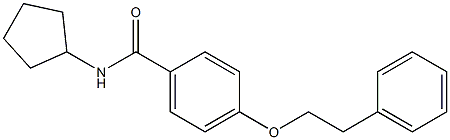 N-cyclopentyl-4-(phenethyloxy)benzamide 结构式
