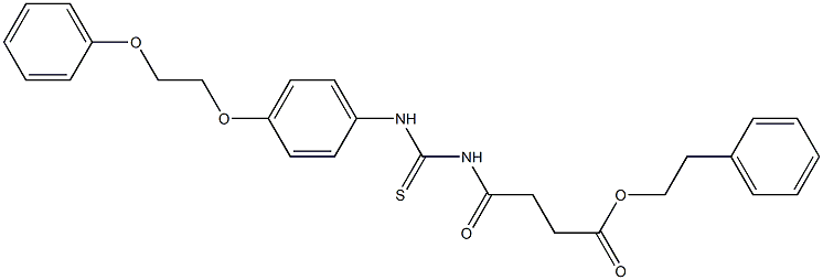 phenethyl 4-oxo-4-({[4-(2-phenoxyethoxy)anilino]carbothioyl}amino)butanoate