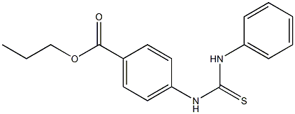 propyl 4-[(anilinocarbothioyl)amino]benzoate 结构式