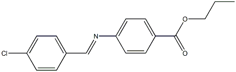 propyl 4-{[(E)-(4-chlorophenyl)methylidene]amino}benzoate