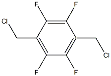 2,3,5,6-四氟-1,4-双(氯甲基)苯,,结构式
