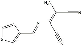 (Z)-2-amino-3-{[(E)-3-thienylmethylidene]amino}-2-butenedinitrile 结构式
