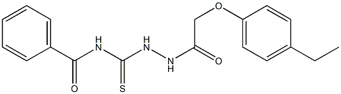  N-({2-[2-(4-ethylphenoxy)acetyl]hydrazino}carbothioyl)benzenecarboxamide