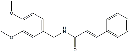 (E)-N-(3,4-dimethoxybenzyl)-3-phenyl-2-propenamide Structure