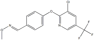 4-{[3-chloro-5-(trifluoromethyl)-2-pyridinyl]oxy}benzenecarbaldehyde O-methyloxime Struktur