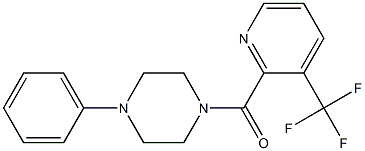 (4-phenylpiperazino)[3-(trifluoromethyl)-2-pyridinyl]methanone Structure
