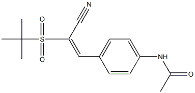  N-{4-[(E)-2-(tert-butylsulfonyl)-2-cyanoethenyl]phenyl}acetamide