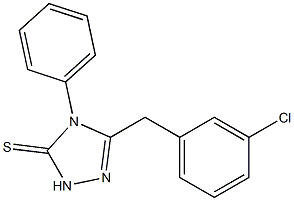  5-(3-chlorobenzyl)-4-phenyl-2,4-dihydro-3H-1,2,4-triazole-3-thione