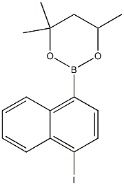 2-(4-Iodonaphthalen-1-yl)-4,4,6-trimethyl-1,3,2-dioxaborinane Structure