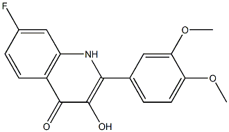 2-(3,4-dimethoxyphenyl)-7-fluoro-3-hydroxyquinolin-4(1H)-one|