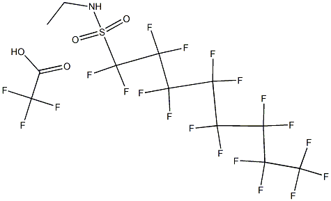 N-ethyl perfluorooctylsulfonylaminoacetate Structure