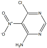 6-氯-5-硝基嘧啶-4-胺, , 结构式