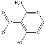 5-硝基-6-氨基嘧啶-4-醇, , 结构式