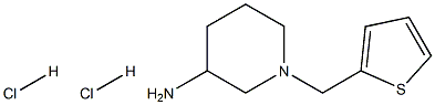 1-(2-thienylmethyl)piperidin-3-amine dihydrochloride Structure