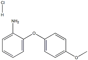 2-(4-methoxyphenoxy)aniline hydrochloride 结构式