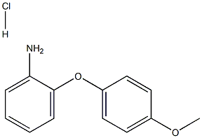 2-(4-methoxyphenoxy)aniline hydrochloride,,结构式