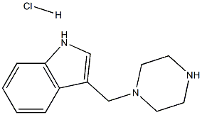 3-(piperazin-1-ylmethyl)-1H-indole hydrochloride,,结构式