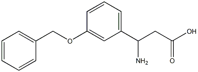 3-amino-3-[3-(benzyloxy)phenyl]propanoic acid Structure